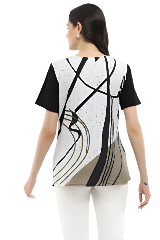 Parsley & Sage Tawnie Short Sleeve Top