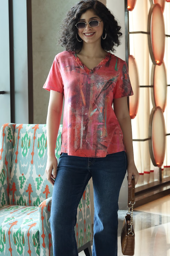 Parsley & Sage Kelly Short Sleeve Top