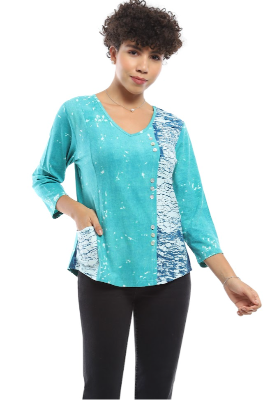 Parsley & Sage Chanda Button Top
