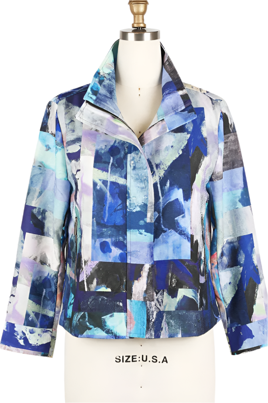 Damee Abstract Biker Jacket