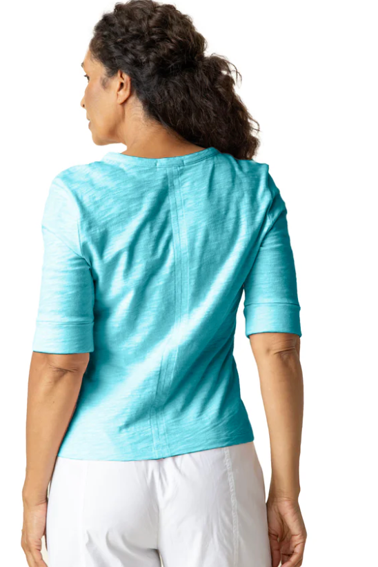 Habitat Cotton Pebble Split Neck Tee