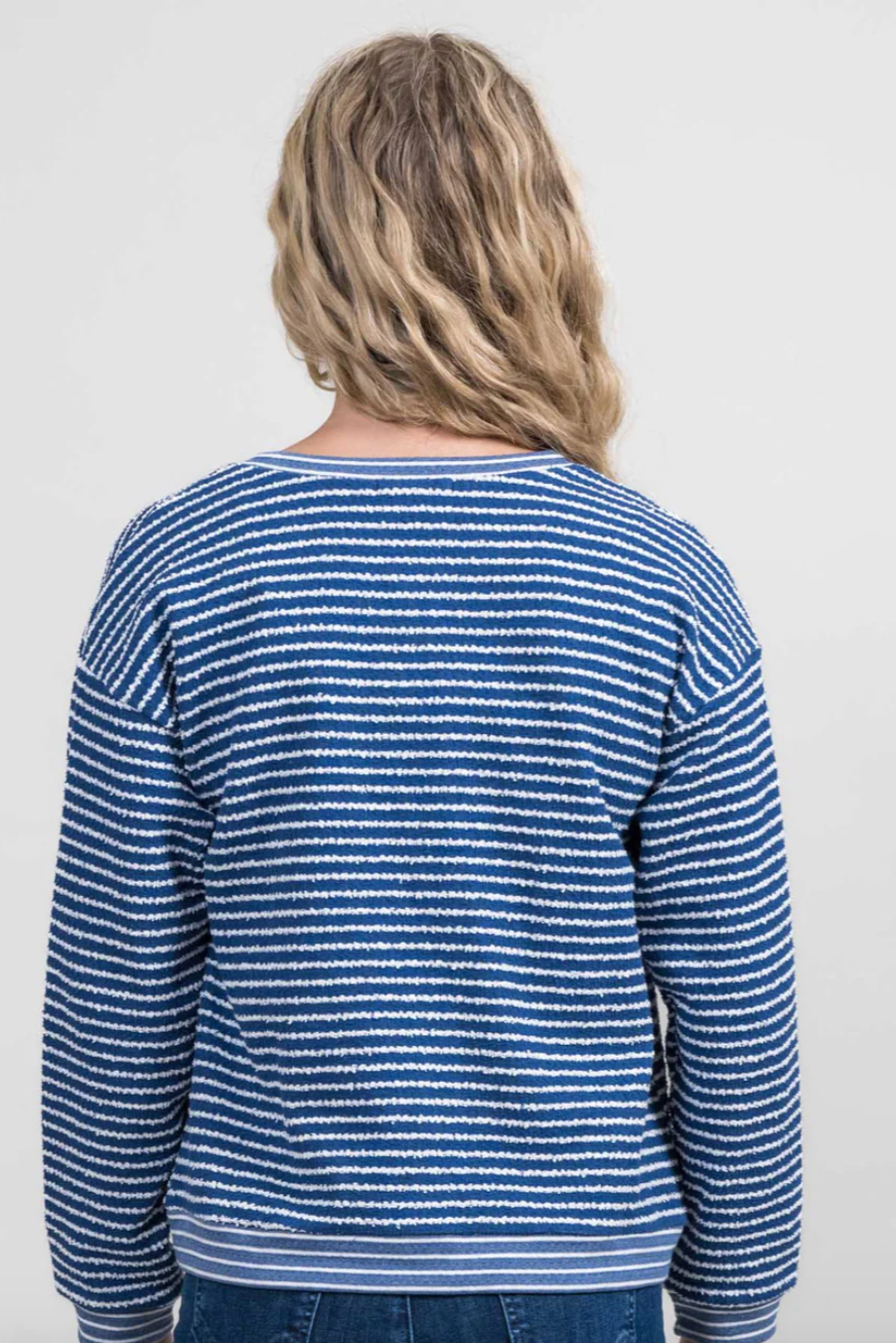 Trisha Tyler Stripe Button Front Cardigan