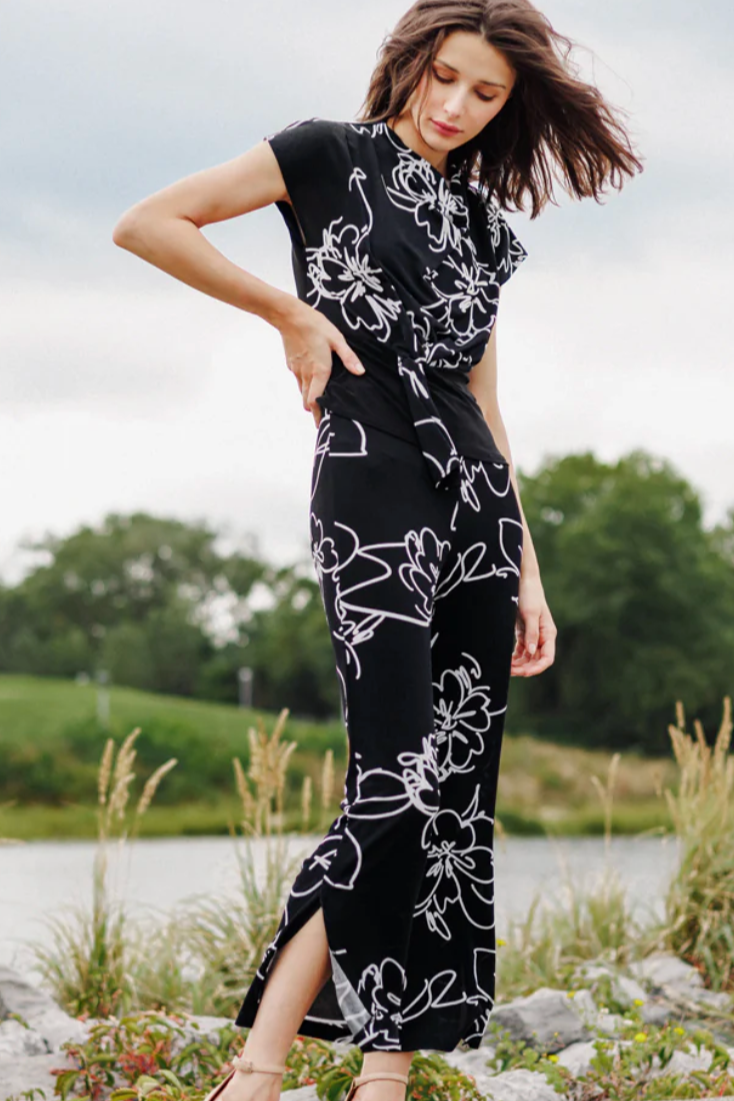 Clara SunWoo Blossom Sketch Ankle Pant