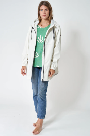 Batela Waterproof Raincoat With Back Detail