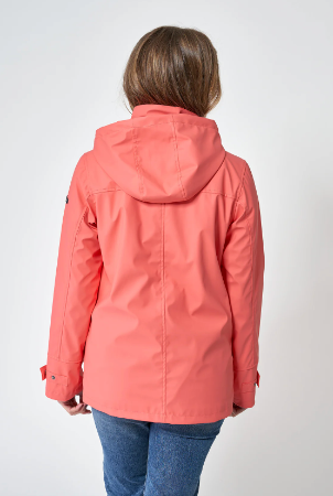 Batela Raincoat With Stripe Lining And Hood