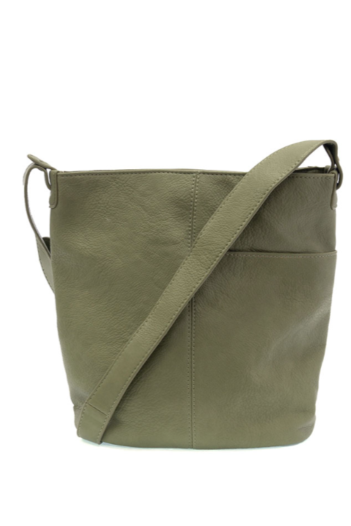 Bindi Front Pocket Bucket Crossbody Bag-Restocked