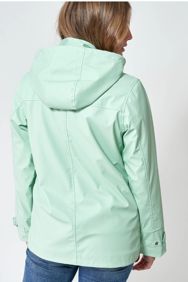 Batela Raincoat With Stripe Lining And Hood