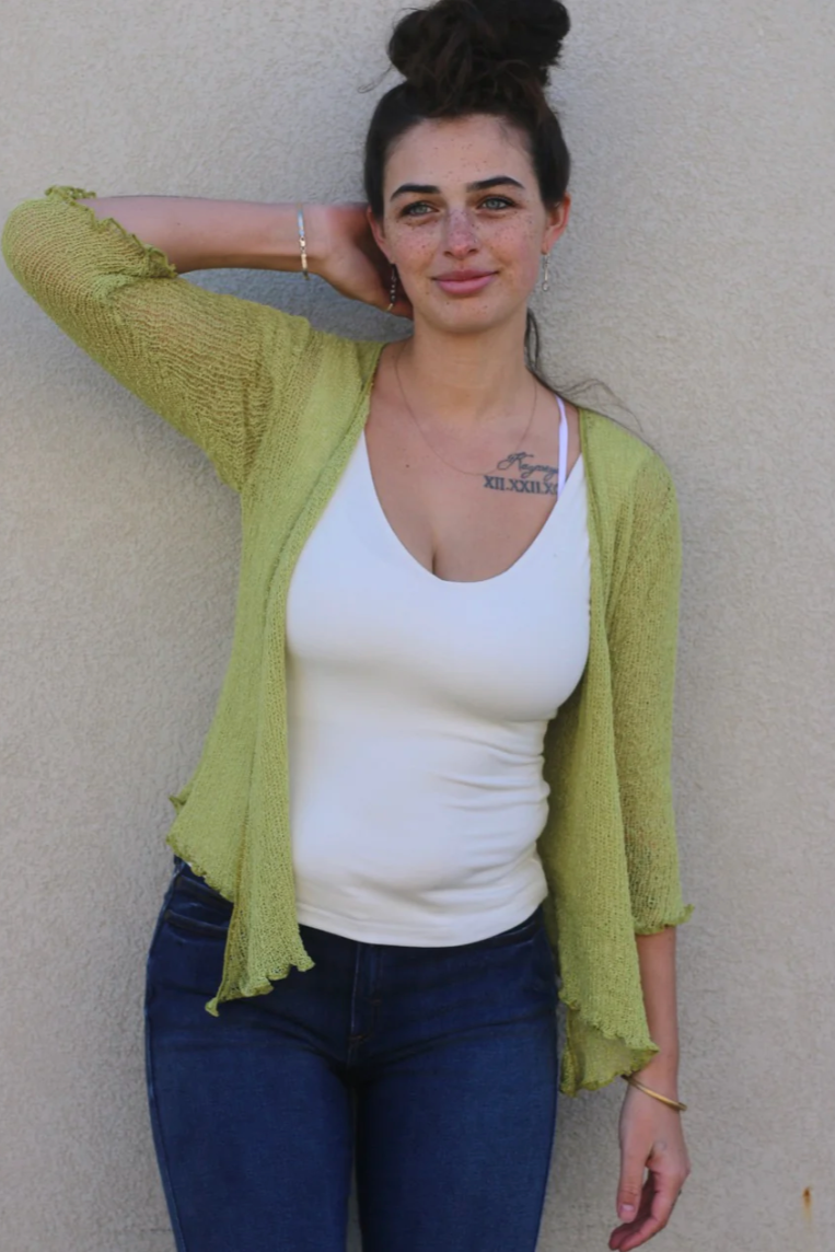 Island Tribes Double Knit Shrug-RESTOCKED