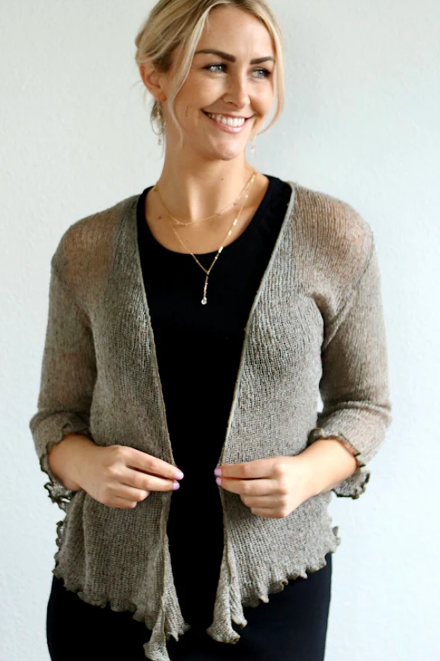 Island Tribes Double Knit Shrug-RESTOCKED