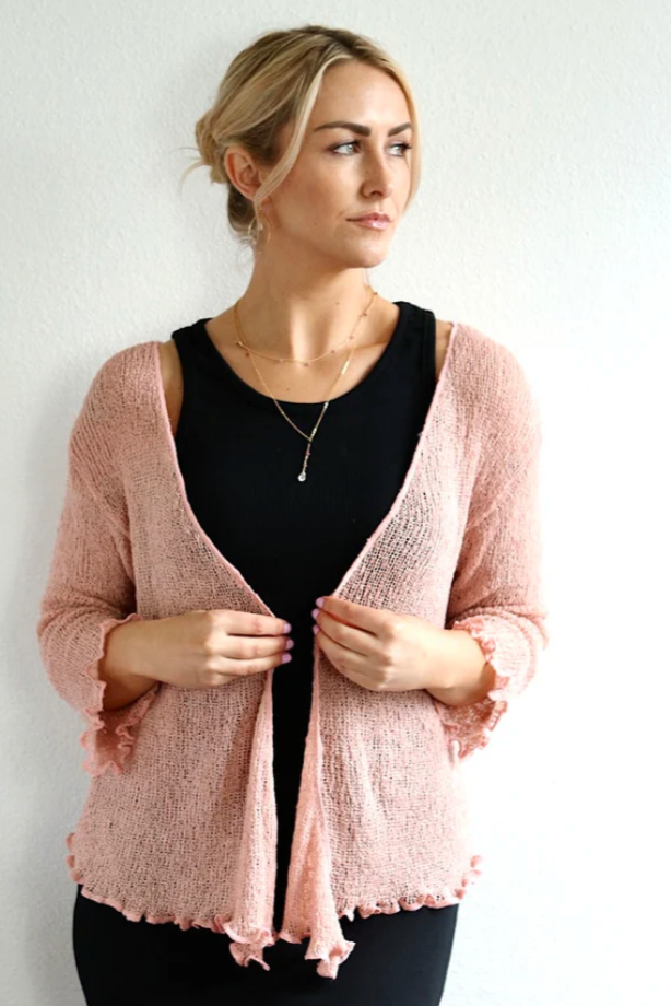 Island Tribes Double Knit Shrug-RESTOCKED