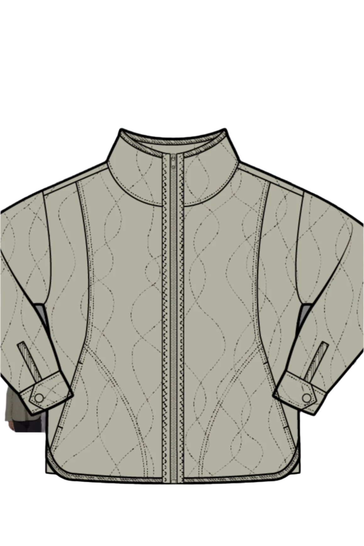 Escape Wave Quilt Altitude Jacket-NEW