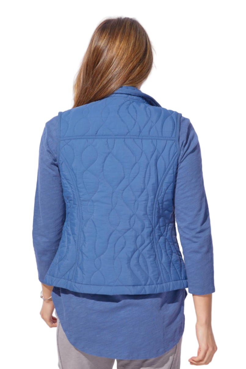 Escape Wave Quilted Summit Vest-NEW