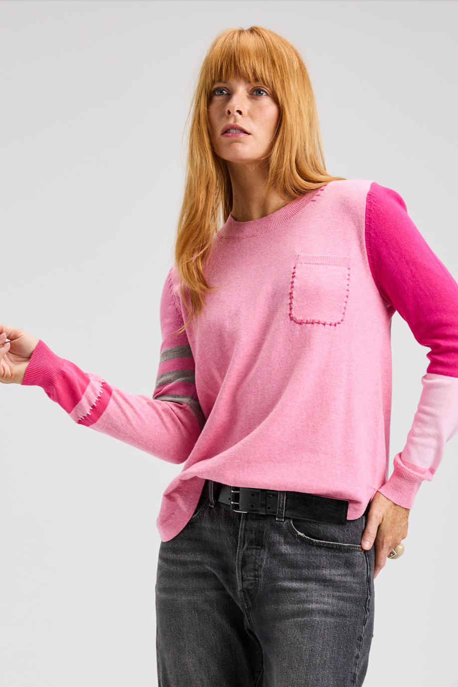 Zaket & Plover Spliced Sweater-NEW