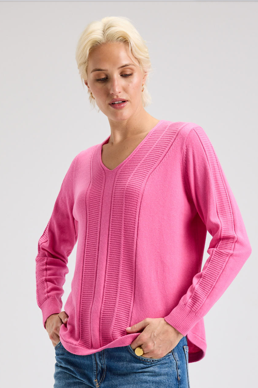 Zaket & Plover Soft V Neck Sweater-NEW