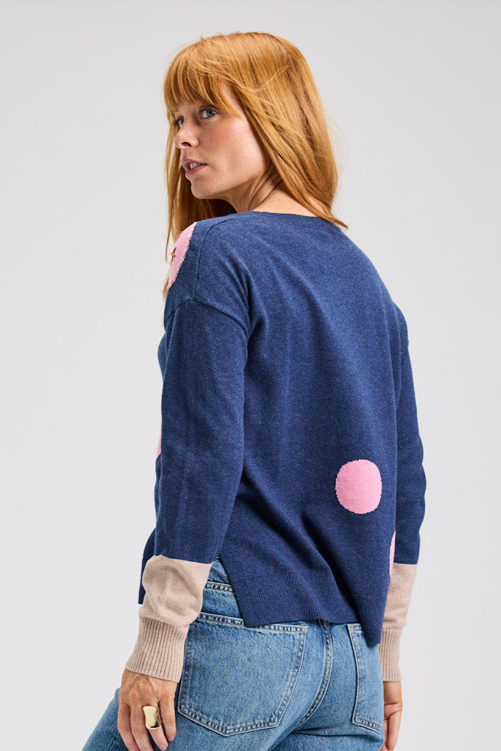 Zaket & Plover Spots Intarsia Sweater-NEW