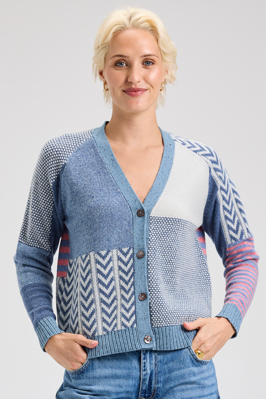Zaket & Plover Textured Cardigan-NEW