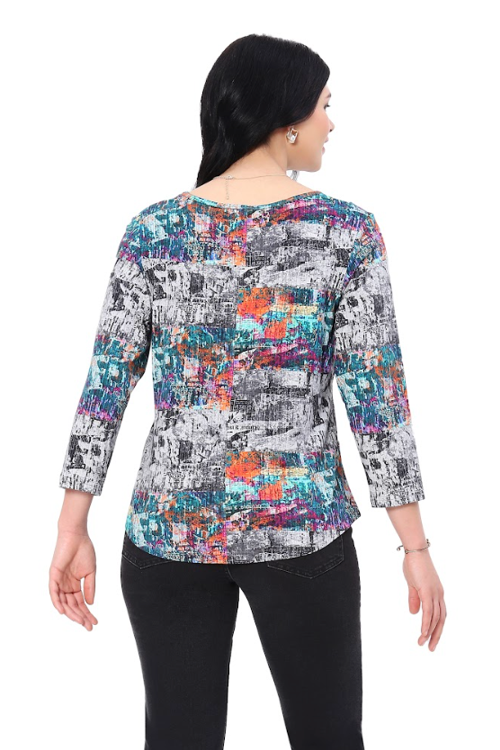 Parsley & Sage Peggy Button Detail Top-NEW