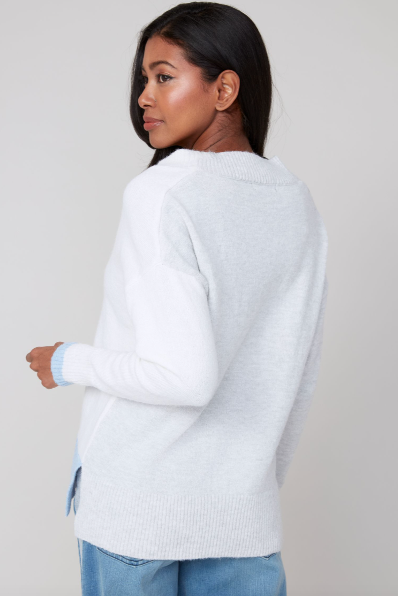 Renuar Cashmere Like V-Neck Sweater