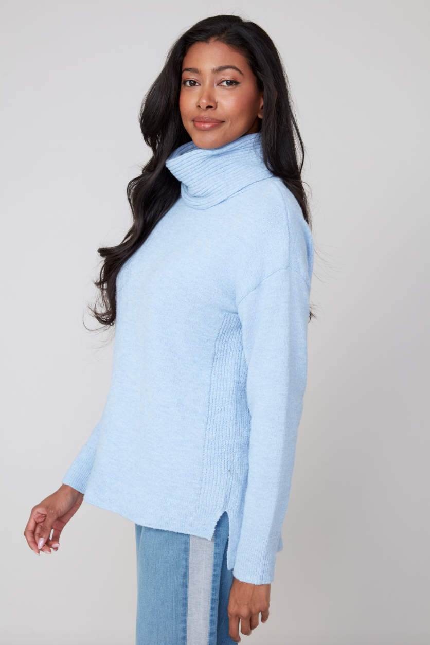 Renuar Cashmere Like Cowl Neck Sweater