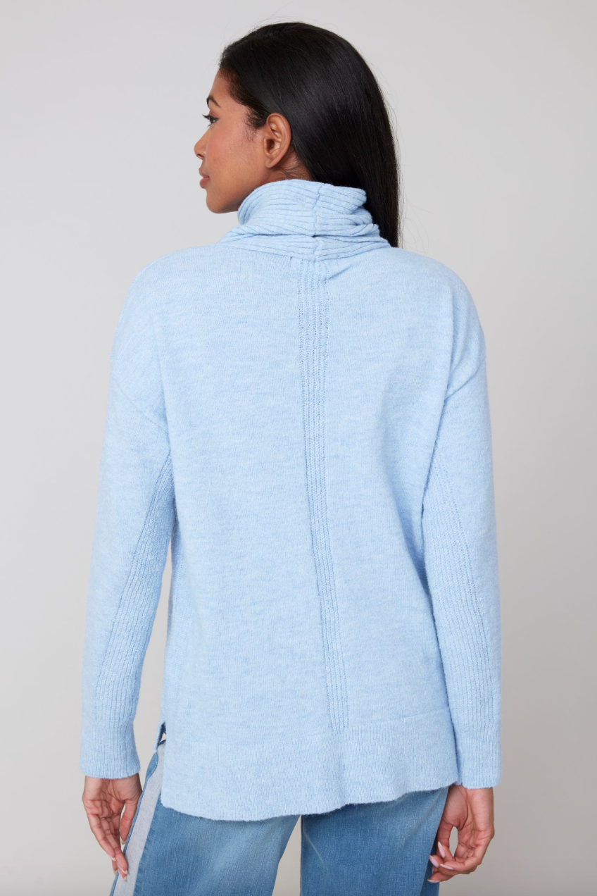 Renuar Cashmere Like Cowl Neck Sweater
