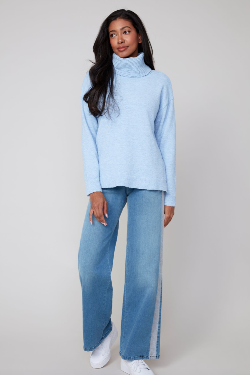 Renuar Cashmere Like Cowl Neck Sweater