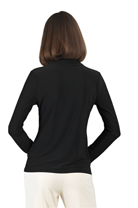 Clara SunWoo Knit Mock Neck Top