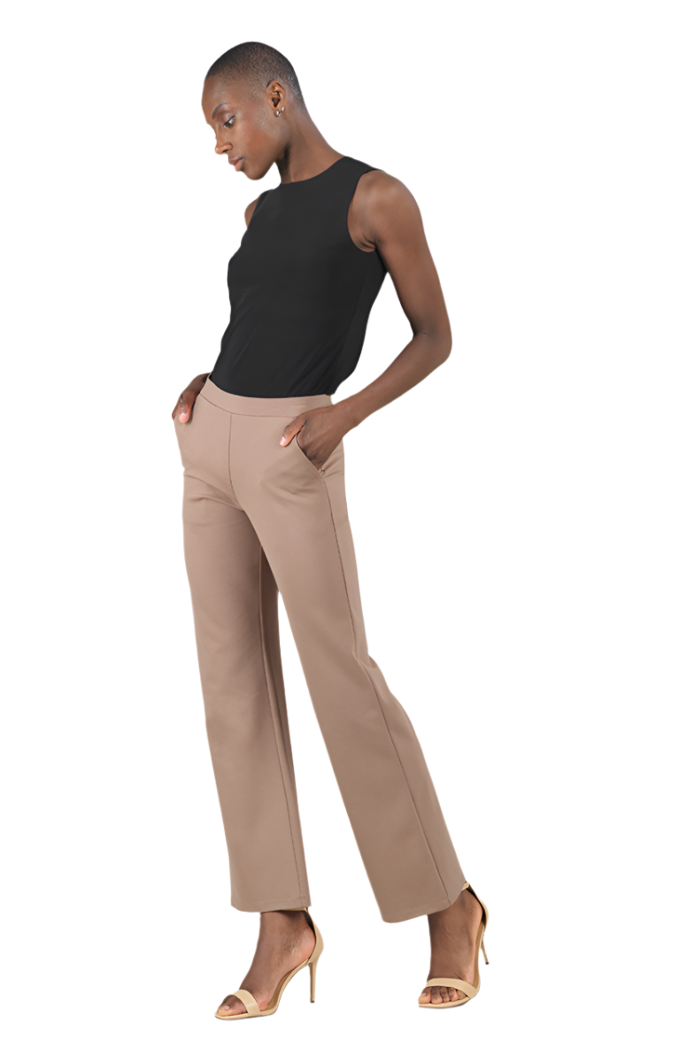 Clara SunWoo Straight Pull On Knit Pant-NEW STYLE
