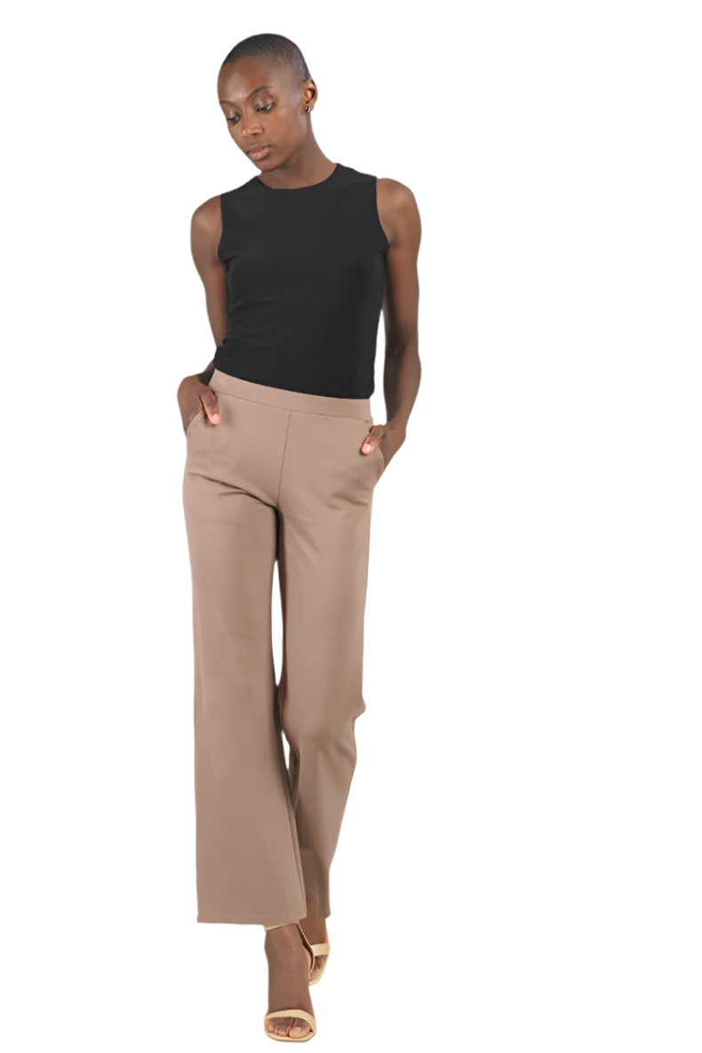 Clara SunWoo Straight Pull On Knit Pant-NEW STYLE