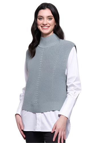 Foil Vest Ever Pop Over-NEW