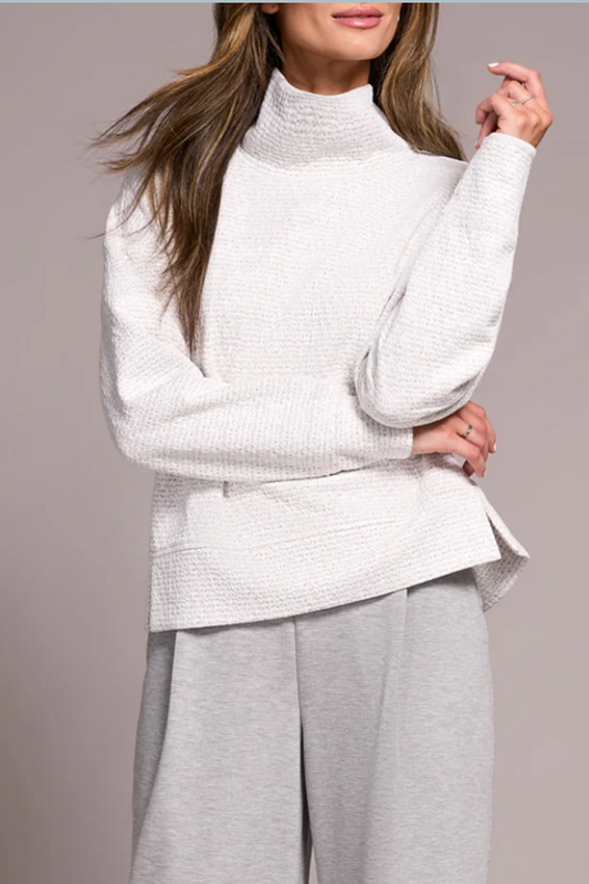 Tribal Funnel Neck Top-NEW