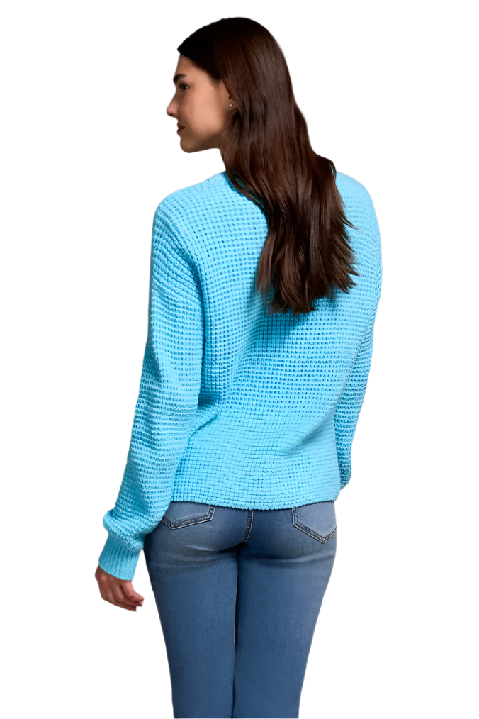 Tribal Soft Touch Drop Shoulder V-Neck Sweater-NEW