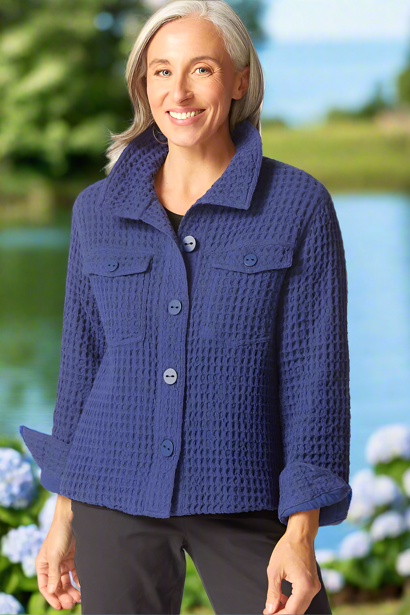 Habitat Washed Honeycomb Shacket-NEW