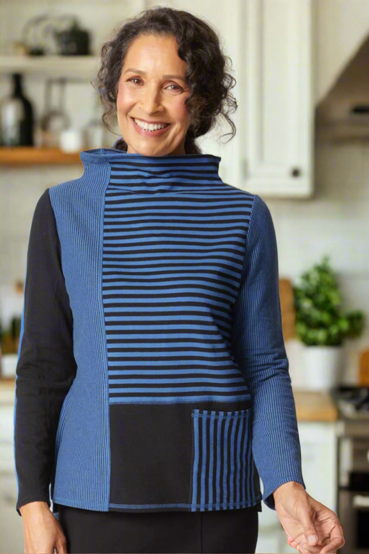 Habitat Double Face Stripes Pullover-NEW
