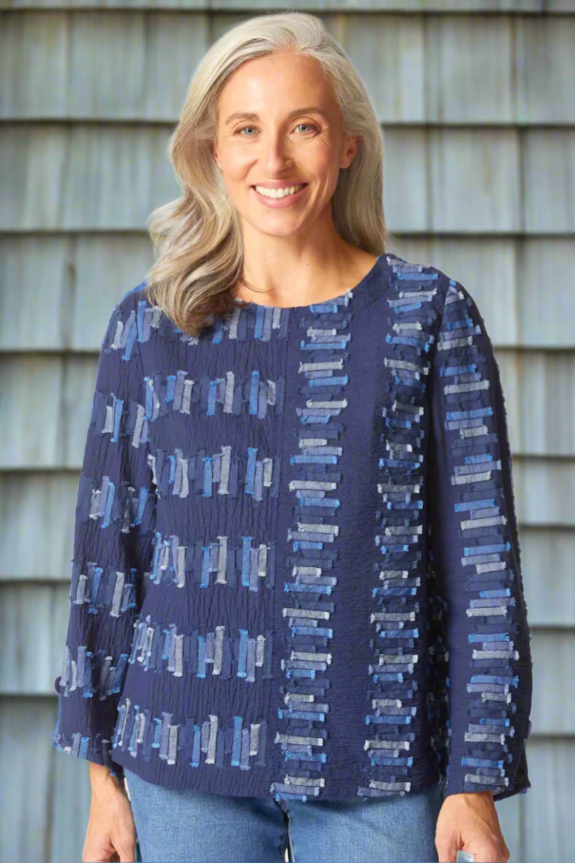 Habitat Embroidered Button Back Top-NEW