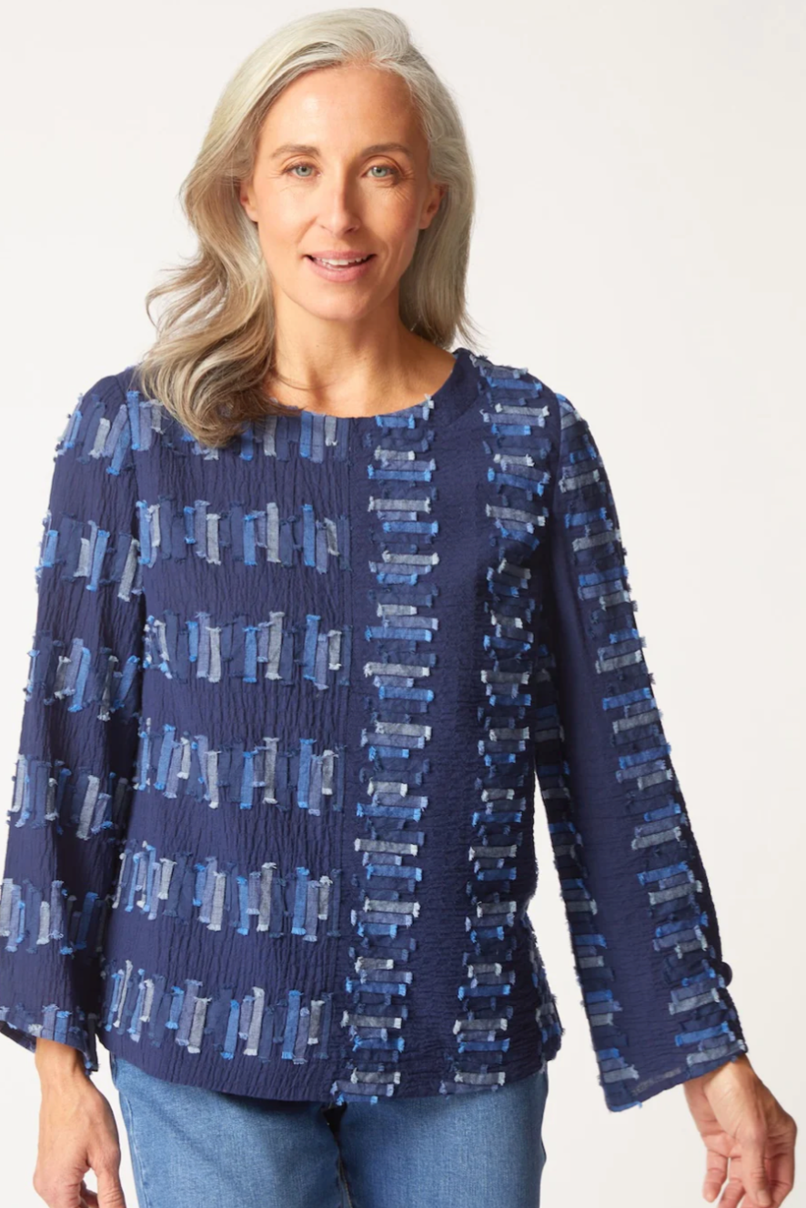 Habitat Embroidered Button Back Top-NEW
