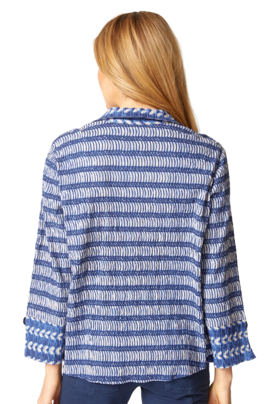 Habitat Mixed Batik Hidden Placket Shirt-NEW