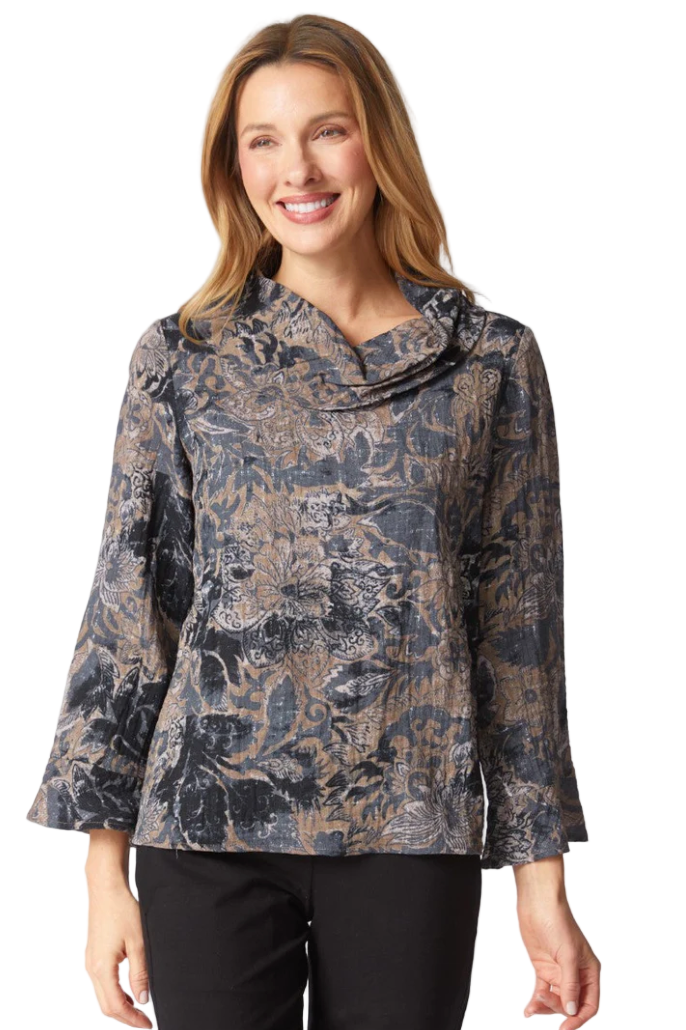 Habitat Express Floral Foliage Top-NEW