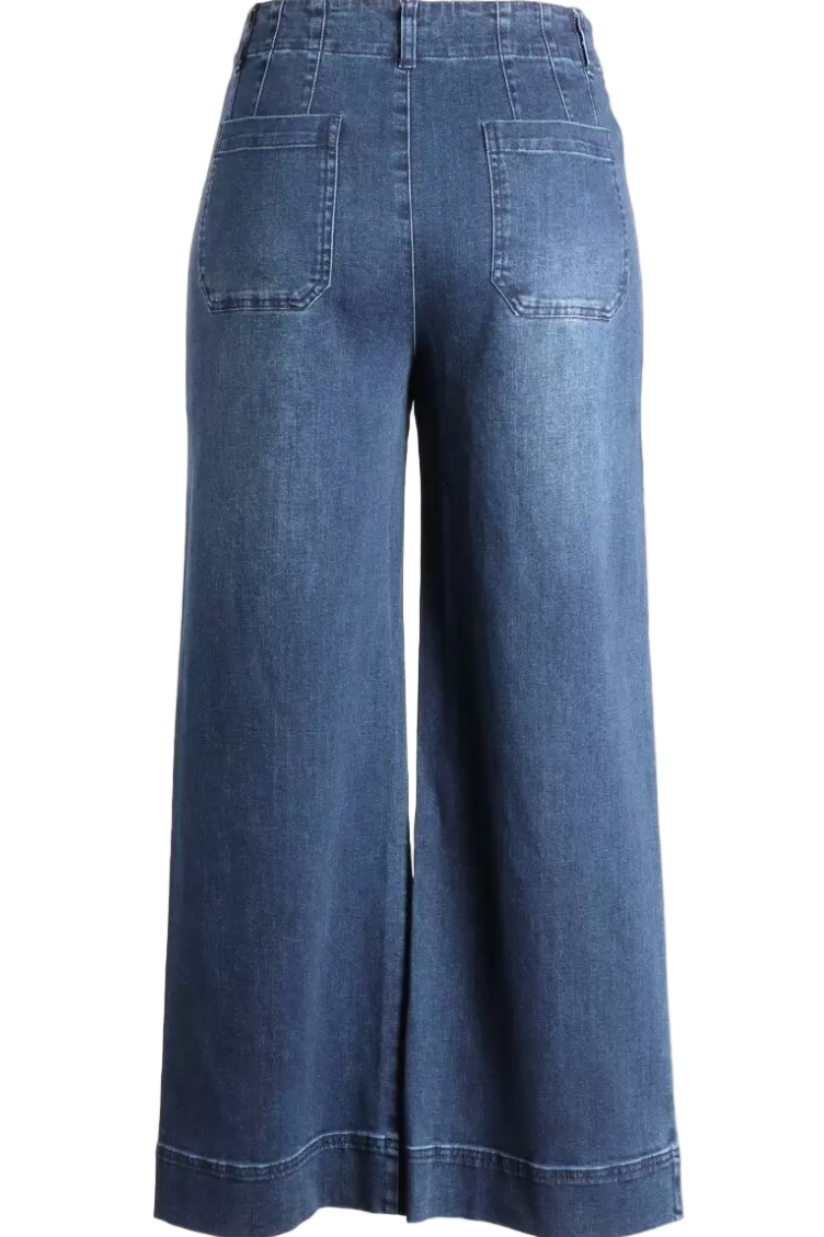 Habitat Denim Wide Leg Ankle Jean
