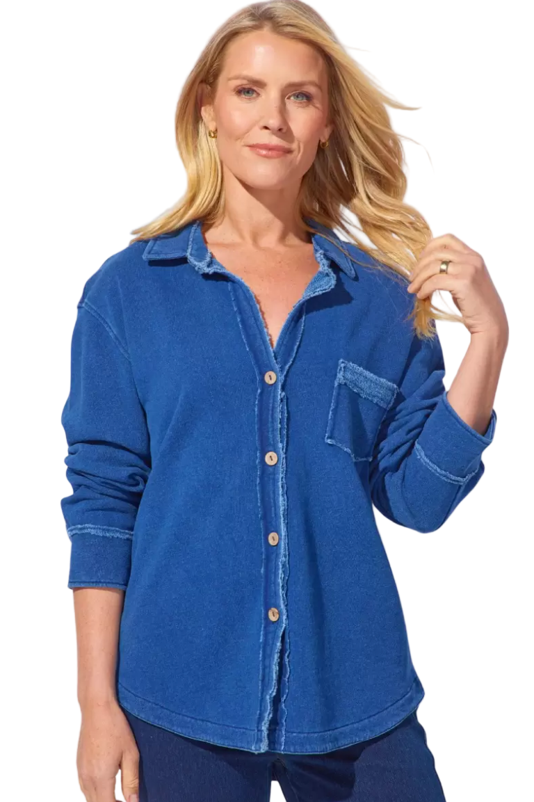 Escape Color Wash Terry Anywhere Shacket