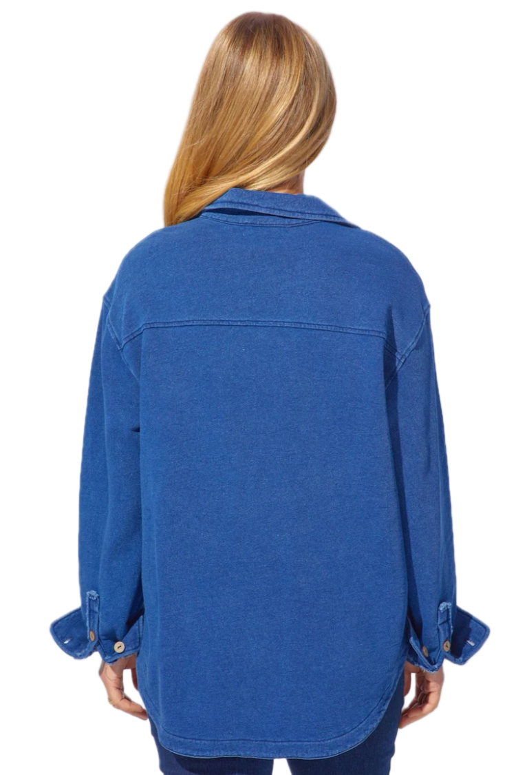 Escape Color Wash Terry Anywhere Shacket