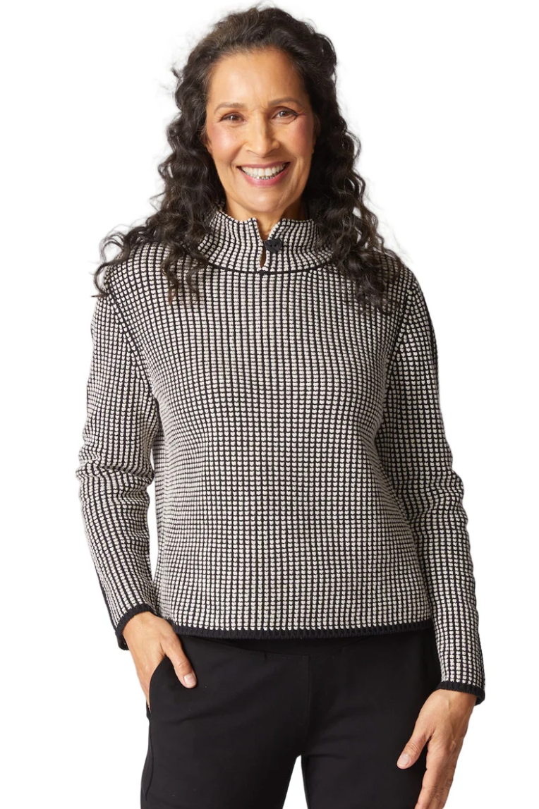 Habitat Night & Day Button Collar Pullover-NEW