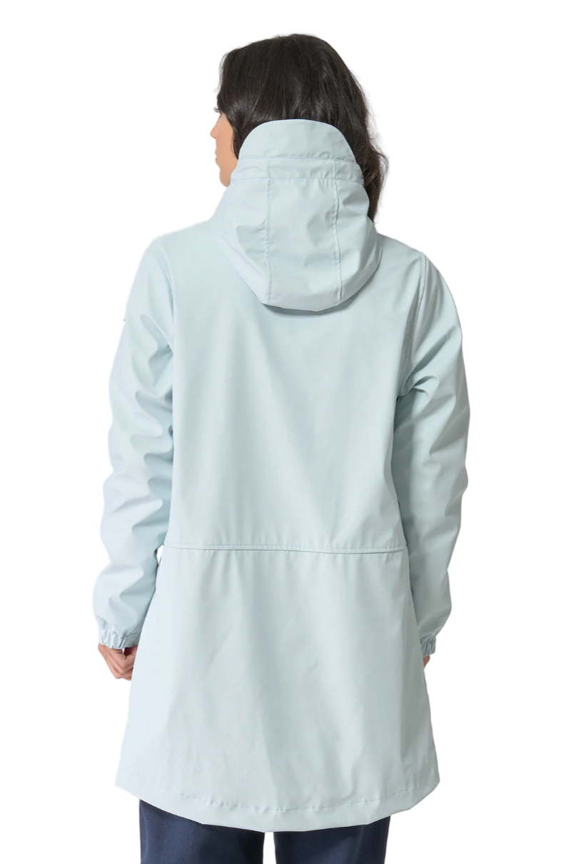 Batela Long Raincoat with Fleece Lining