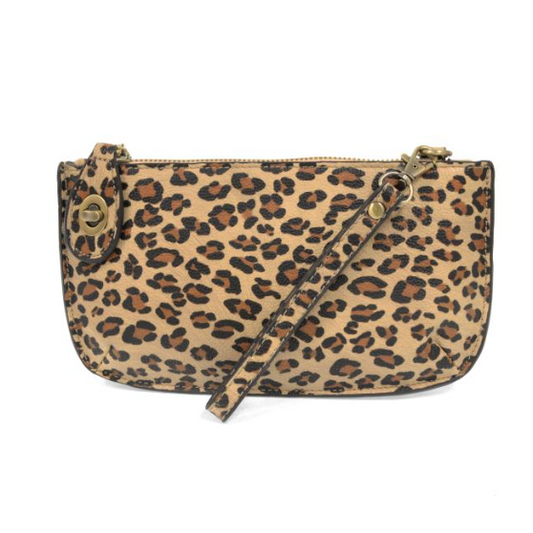 Joy Accessories Leopard Crossbody Wristlet