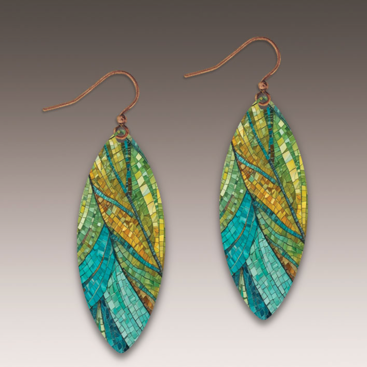 Handmade Dunes Mosaic Earrings