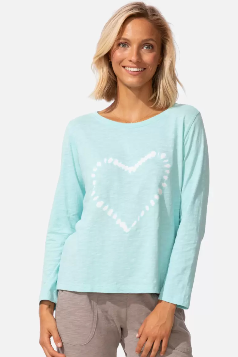 Escape Shibori Heart Hi-Lo Tee