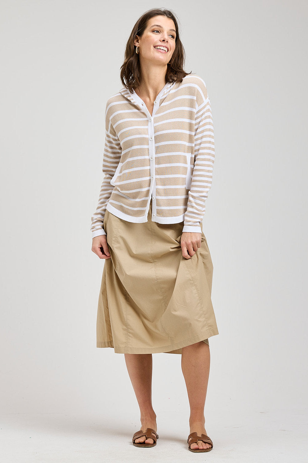 Zaket & Plover Multi Stripe Hoodie