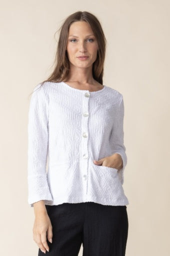 Habitat Sunburst Knit Peplum Swing Jacket