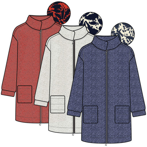 Tribal Lightweight Sherpa Coat-50% OFF