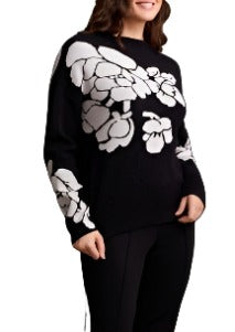 Tribal Long Sleeve Funnel Neck Sweater-50% OFF