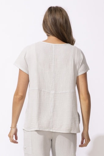 Escape Retreat Sunkissed Gauze Top